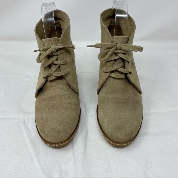 J. Crew Suede Wedge Ankle Boots- Size 8 - Picture 2 of 14